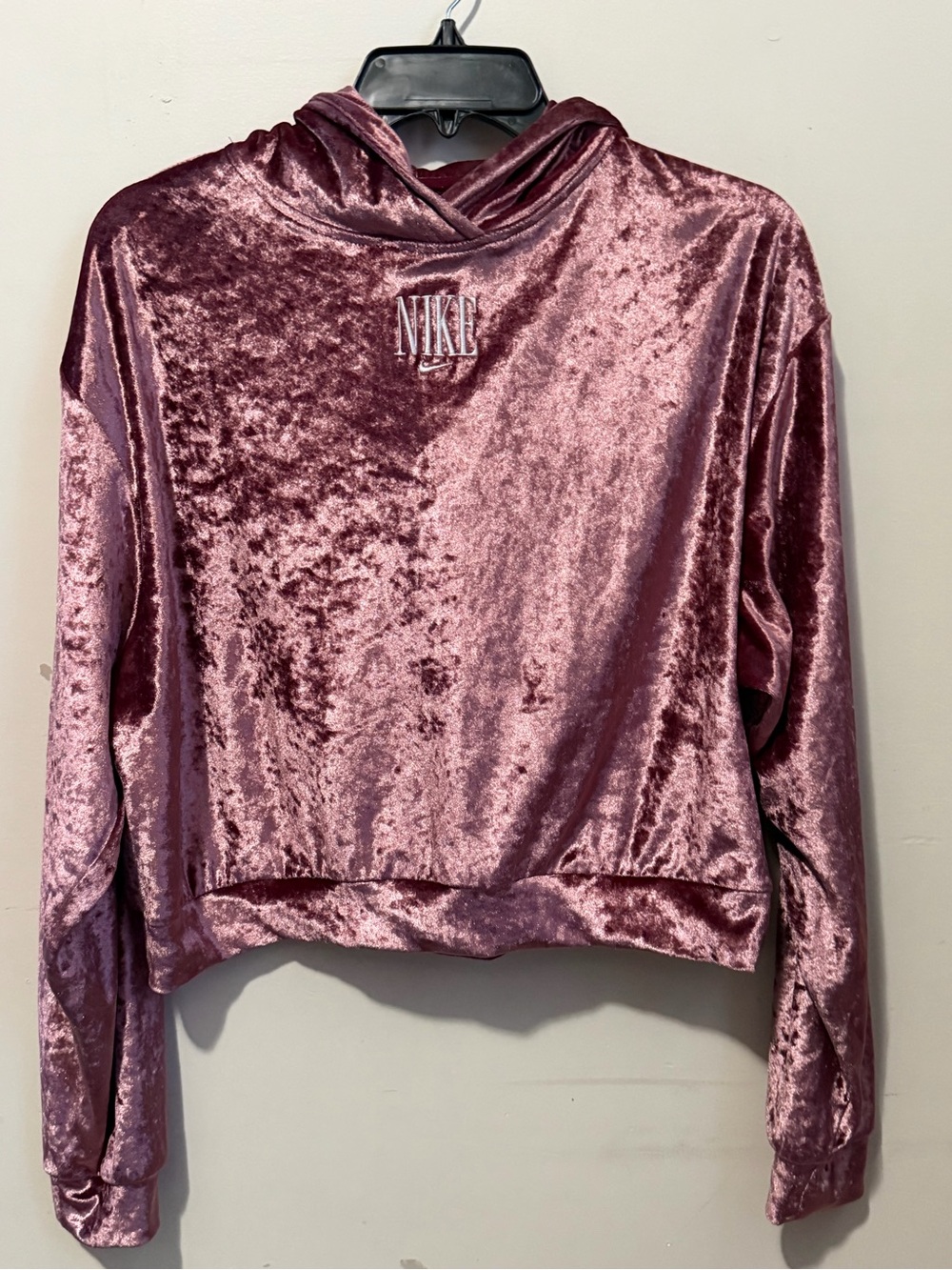 Nike Women’s Dusty Rose Velvet Hoodie